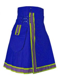 blue color dress kilt