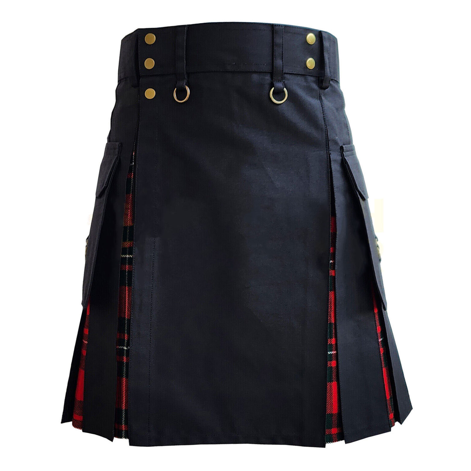 Black Hybrid Ring Utility Kilt